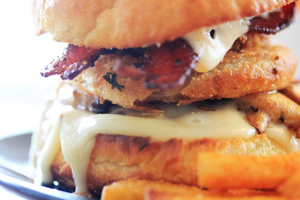 Bacon Mushroom Swiss burger recipe