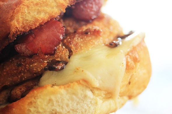 Bacon Mushroom Swiss burger recipe