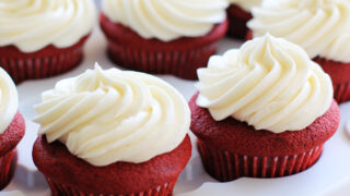 Red Velvet Cupcakes with Cream Cheese Frosting