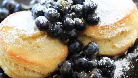 Image for Lemon & Blueberry Shortcakes drizzled with Raw Honey