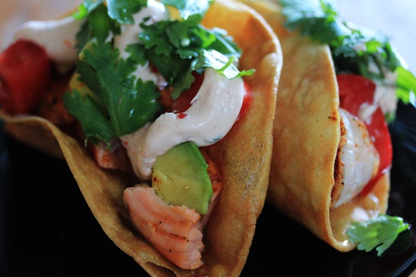 Shrimp & Salmon tacos