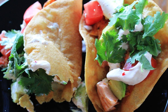 Shrimp & Salmon tacos