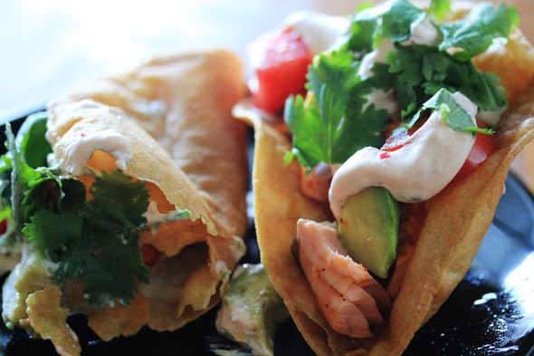 Shrimp & Salmon tacos