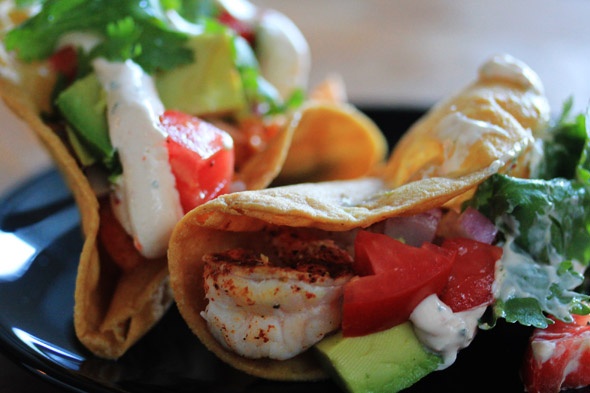 Shrimp & Salmon tacos