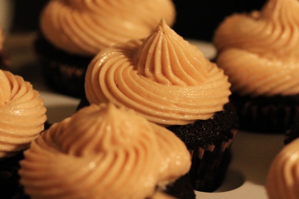 Chocolate Stout Cupcakes with Peanut Butter Buttercream