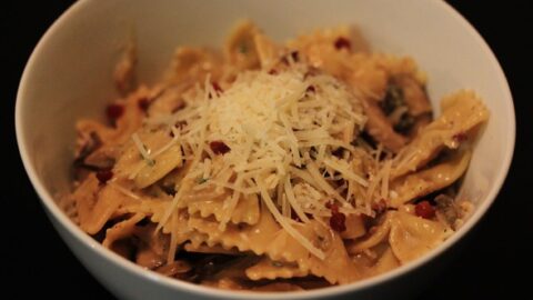 Image for Pasta with Mushrooms, Pancetta & Sage