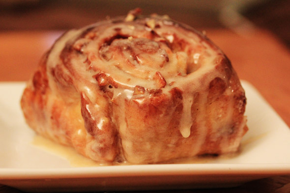 Maple Glazed Apple Pecan Cinnamon Rolls