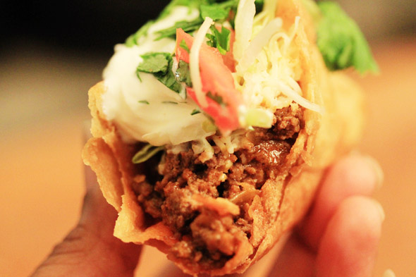 San Antonio-Style Puffy Tacos With Ground Beef Recipe