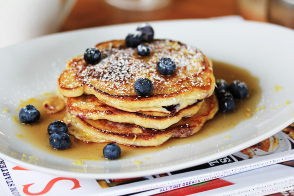 Blueberry & Lemon Buttermilk Pancakes