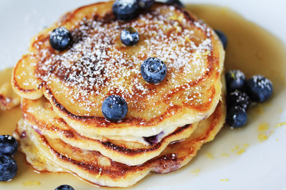 Blueberry & Lemon Buttermilk Pancakes