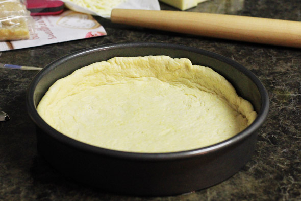 Homemade Chicago-Style Deep-Dish Pizza