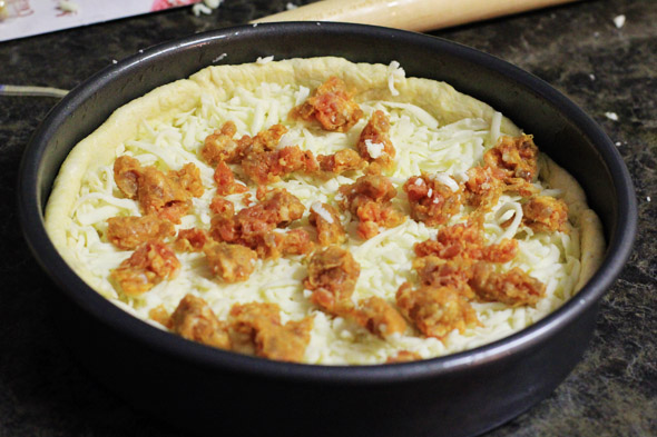 Homemade Chicago-Style Deep-Dish Pizza