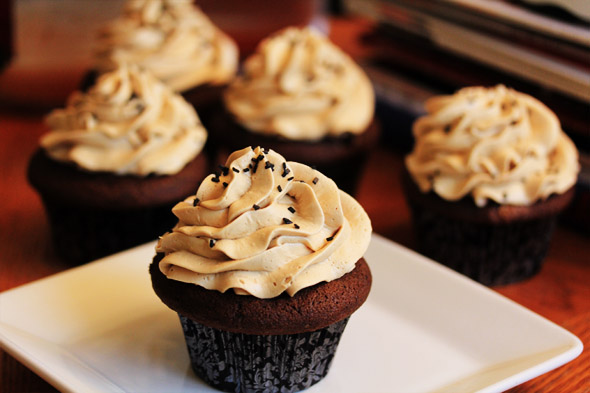 Chocolate Mocha Cupcakes with Espresso Buttercream