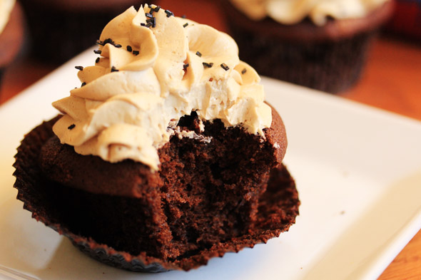 Chocolate Mocha Cupcakes with Espresso Buttercream