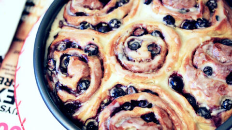 Image for Lemon Glazed Blueberry Cinnamon Rolls