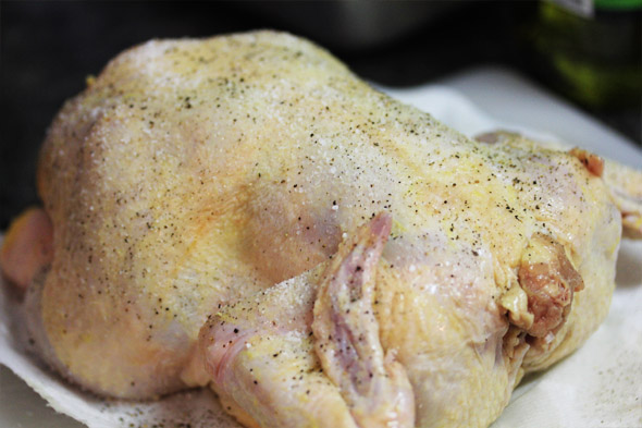 Meyer Lemon & Garlic Roasted Chicken