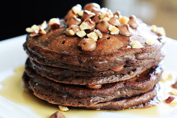 Double Chocolate Pancakes