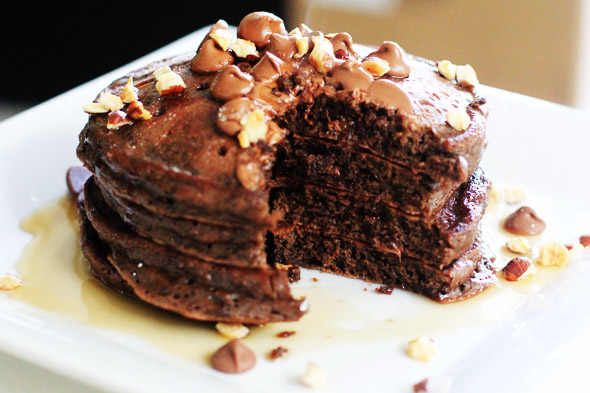 Double Chocolate Pancakes