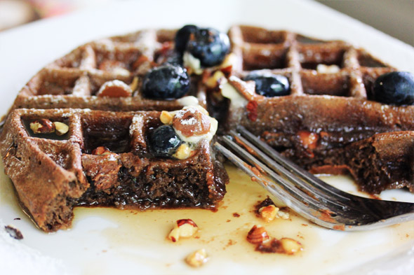 Double Chocolate Waffles