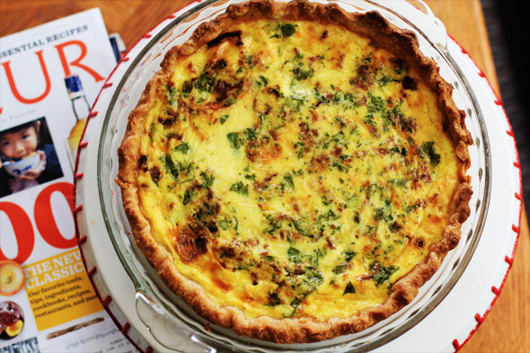 Bacon Gruyere and Shallot Quiche