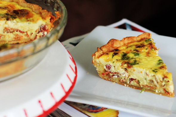 Bacon Gruyere and Shallot Quiche