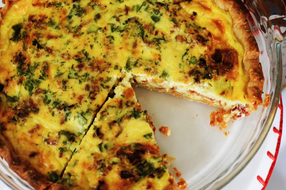 Bacon Gruyere and Shallot Quiche