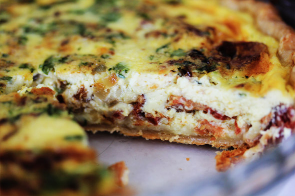 Bacon Gruyere and Shallot Quiche