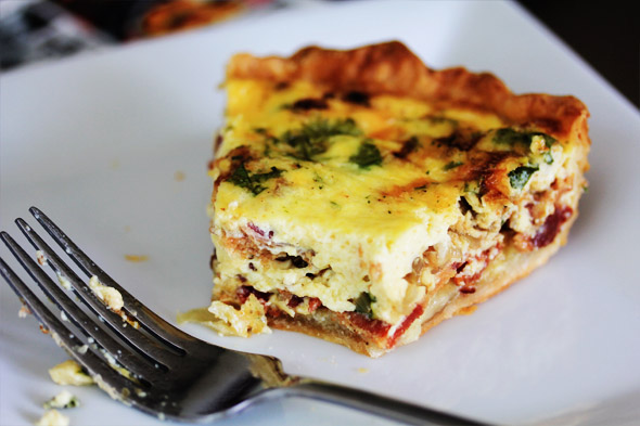 Bacon Gruyere and Shallot Quiche