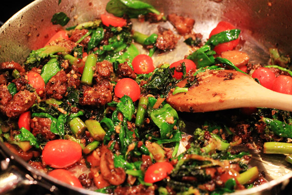 Sexy Sausage and Vegetable Pasta