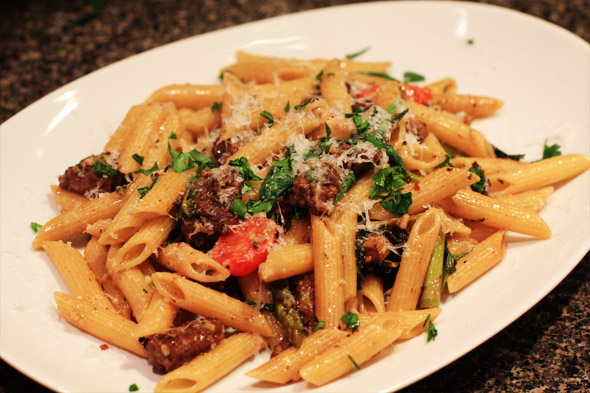 Sexy Sausage and Vegetable Pasta