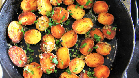 Image for Garlic & Herb Duck Fat Baby Potatoes