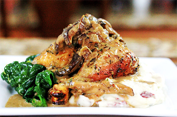 Roasted Chicken Marsala