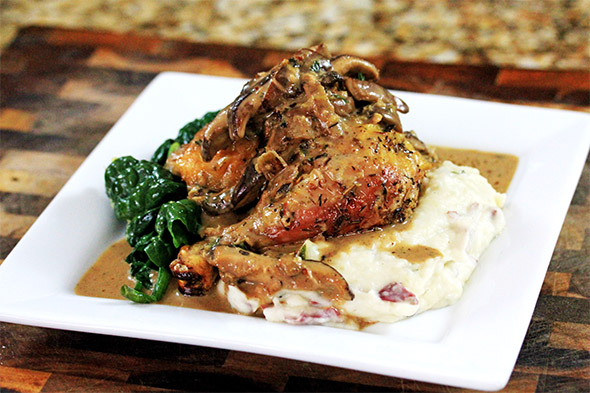 Roasted Chicken Marsala