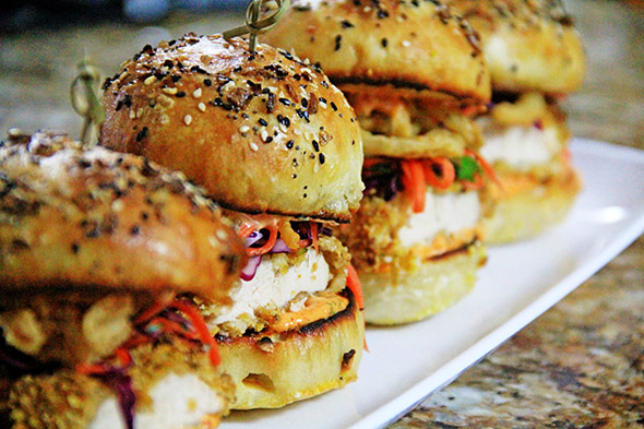 Oven Fried Chicken Sliders