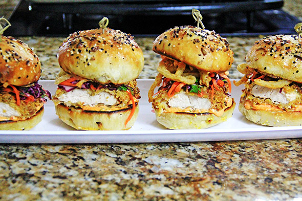 Oven Fried Chicken Sliders