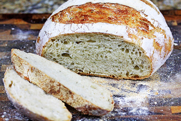 Crusty No-Knead Artisan Bread