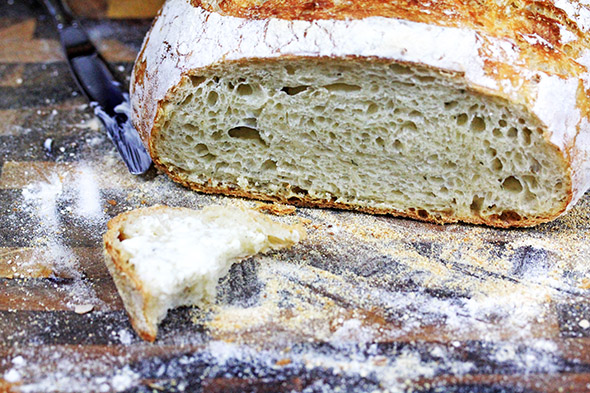 Crusty No-Knead Artisan Bread