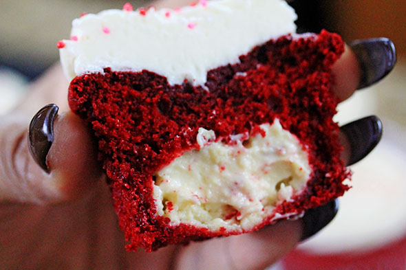 Red Velvet Cheesecake Cupcakes