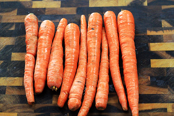 here are all the carrots I plan on using