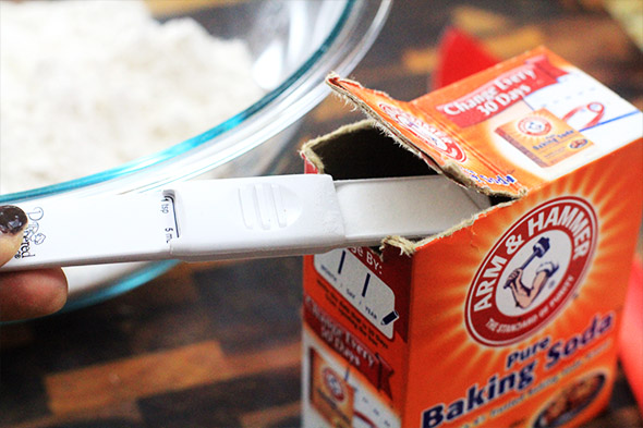 baking soda is also key..