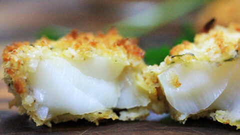 Image for Crispy Oven-Baked Cod with Roasted Red Pepper Sauce