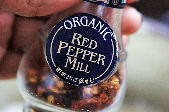 some crushed red pepper flakes...