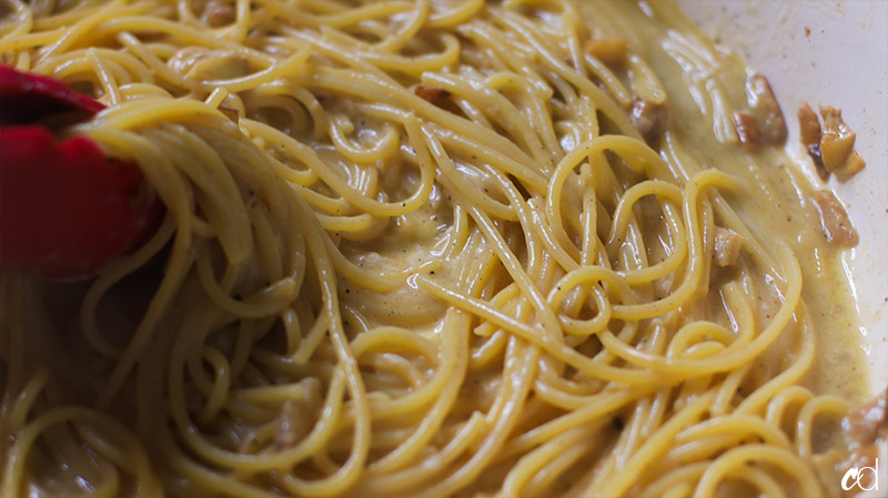 Aglio Cacio e Pepe with Shrimp