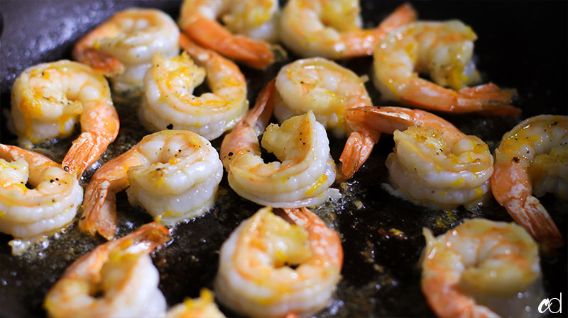 Cacio e Pepe with Shrimp