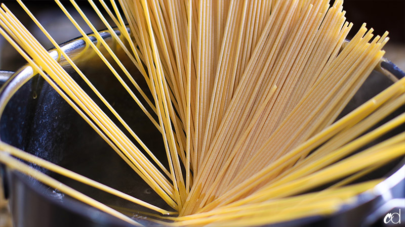 Aglio Cacio e Pepe with Shrimp