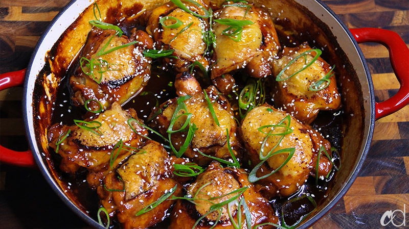 Soy Ginger and Garlic Braised Chicken