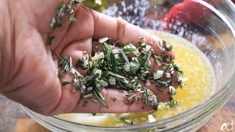 Crispy Smashed Garlic and Herb Duck Fat Potatoes