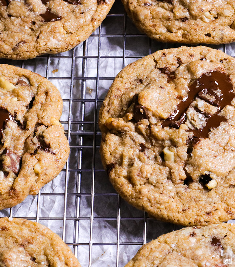 Brown Butter Chocolate Chip Cookies with Walnuts