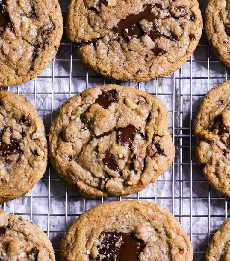 Brown Butter Chocolate Chip Cookies with Walnuts