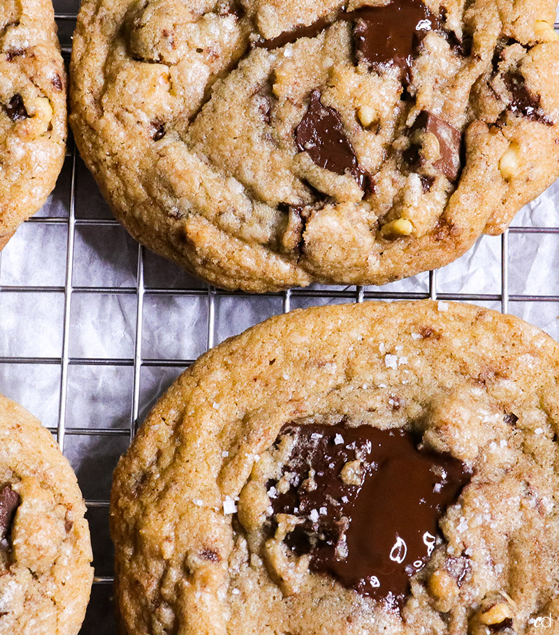 Brown Butter Chocolate Chip Cookies with Walnuts